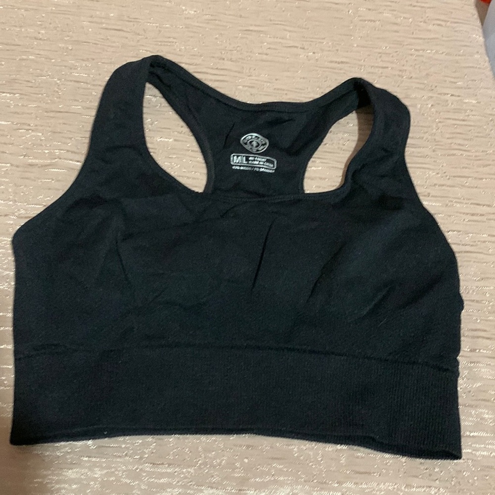 Gold Gym Sports Bra Black Size M/L
